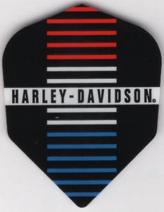 Harley Davidson rote, weiße und blaue Dartflüge: 3 pro Set - Bild 1 von 4