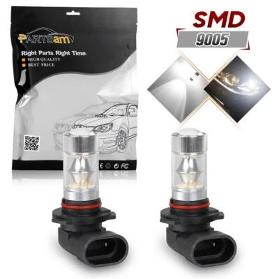 (2) Blanco 9005 HB3 Alta Potencia 100W LED Luz de Conducción Antiniebla Proyector Bombilla Para Ford Foto 1 de 4