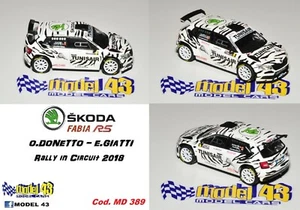 DECAL 1/43 - SKODA FABIA R5 - DONETTO - Rally in CIRCUIT 2018 - Imagen 1 de 1