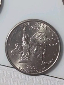 2001 P New York Quarter Uncirculated - Picture 1 of 23