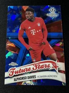 2019 Topps Chrome UCL #FS-AD Alphonso Davies Future Stars Sapphire Edition - Bild 1 von 2