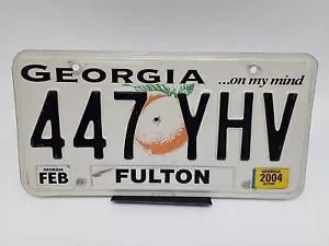 Vintage 2004 Georgia Real Metal License Plate - Picture 1 of 2