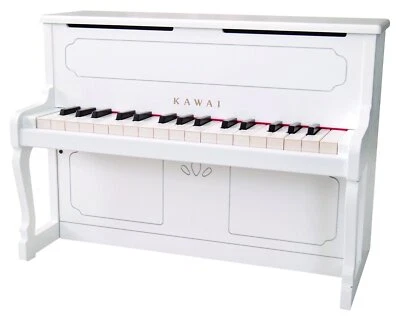 Pianoforte verticale KAWAI 32Key1152 colore bianco strumento musicale mini pianoforte giocattolo - Immagine 1 di 4