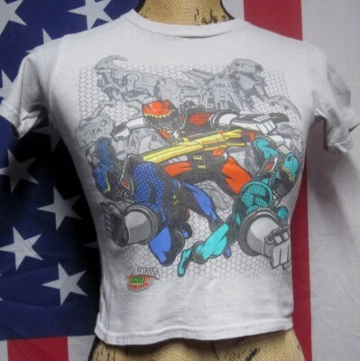 MIGHTY MORPHIN POWER RANGERS youth small tee Dino Charge T shirt Super Sentai TV - Image 1 of 3