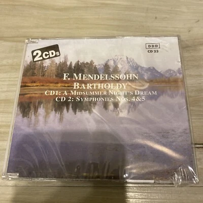 Mendelssohn-Bartholdy - Midsummer Night's Dream, Symph 4 & 5 (2-CDs) New Sealed  Foto 1 de 2