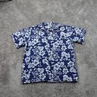 Vintage Hilo Hattie Hawaiian Shirt Mens 2Xl Xxxl Floral Short Sleeve Tropical