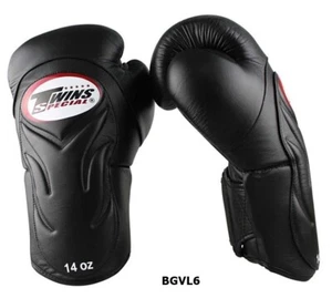 MMA Twins Special Boxing Gloves Leather Muay Thai Made TH Auth BGVL6 Size 8-16oz - Picture 1 of 14