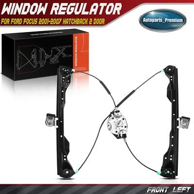 Regulador de ventana manual para Ford Focus 2001-2007 hatchback 2 puertas delantero izquierdo derecho Foto 1 de 4