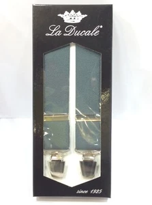 bretelle uomo larghe cm 4 doppio aggancio in metallo - Picture 1 of 4