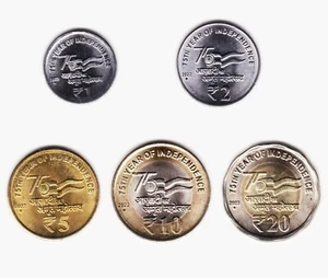 série 2022 2023 INDE / INDIA [SPL / AU] 1 2 5 10 20 rupees - Lot - Set - Imagen 1 de 2
