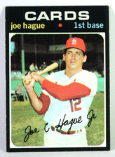 1971 Topps #96 Joe Hague St. Louis Cardinals Baseball Card