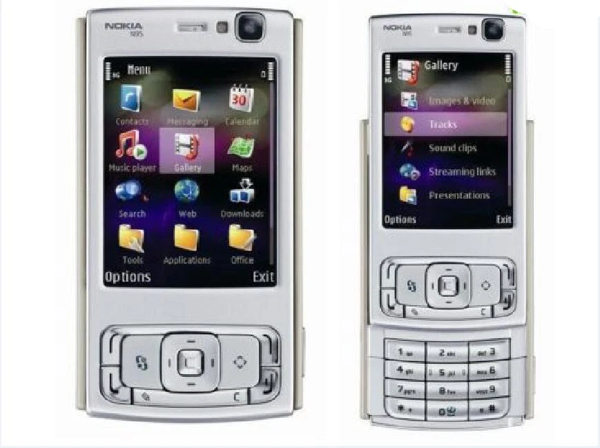Original Nokia N95 Mobile Phone 3G HSDPA 2100 WIFI GPS 5MP Unlocked Cellphone - Image 1 of 4