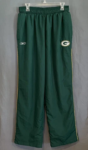 Reebok NFL Green Bay Packers Athletic Track Pants 30" Waist 30" Inseam Cover