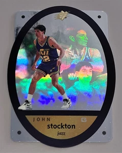 John Stockton # 48 Die Cut 1996 Upper Deck SPx Englisch Near Mint Vintage - Bild 1 von 5