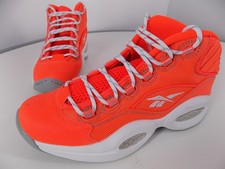 reebok question mid mujer naranja
