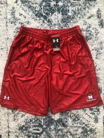 New TEAM ISSUED Vintage XXL Under Amour University of Maryland basketball shorts Cover