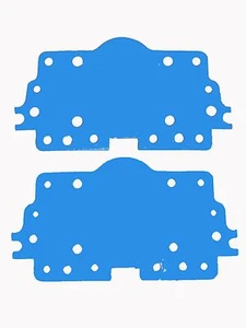 Holley Carburetor 108-27-2 Metering Plate Gasket 4160 NON STICK BLUE 2 PACK G64 - Picture 1 of 1