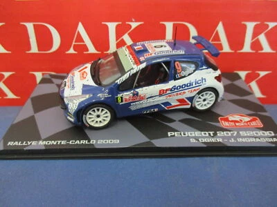 Die cast 1/43 Modellino Auto Peugeot 207 S2000 Rally Monte Carlo 2009 Ogier RMC - Immagine 1 di 4