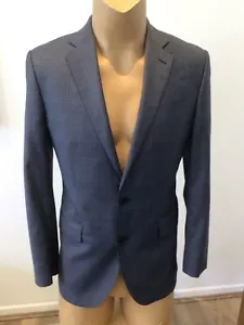 Mens HERRINGBONE SYDNEY Steel Blue Check Suit Size42” Dailey Cut.. - Picture 1 of 12
