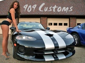 Calcomanía de vinilo para Dodge VIPERs 10" Duel Twin Racing Stripes gráficos 3M 36 pies - Imagen 1 de 28