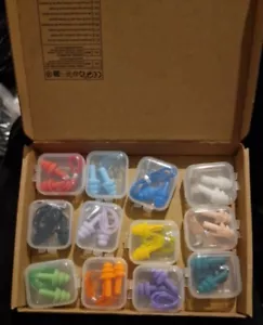 12 Corded Earplugs String Reusable Earplugs Waterproof Corded String Ear Plugs - Picture 1 of 1