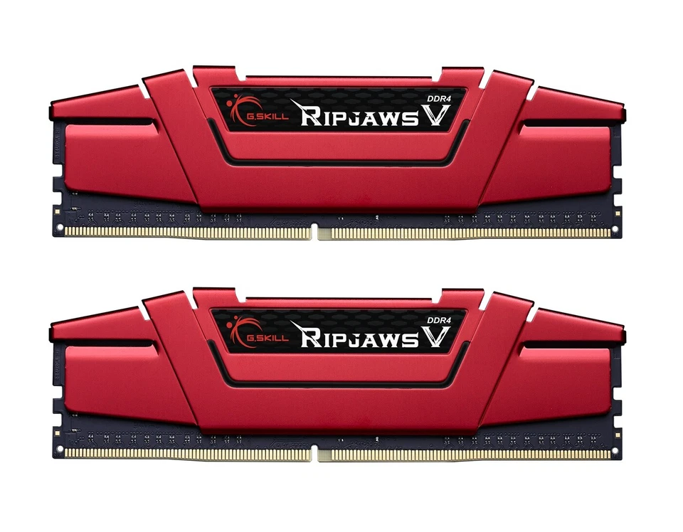 16GB G.Skill DDR4 PC4-24000 3000MHz Ripjaws V Red CL16 Dual kit 2x8GB 1.35V - Image 1 of 2