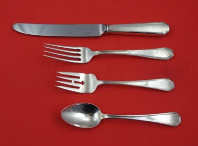 Queen Anne Plain by Dominick and Haff Sterling Silver Regular 4-pc Setting - Image 1 of 2