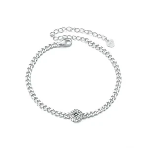 0.5ct Bracelet VVS1/D/Excellent Lab-Created Diamond Test Pass Round Cut Twisted - Picture 1 of 2