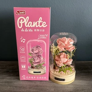 Valentinstag Spieluhr - Bausteine Rosen & Blumenmuster 🌸🩷 - Bild 1 von 8