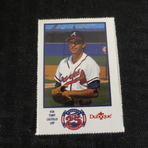 1990 Dubuque Perforated Atlanta Braves Tony Castillo
