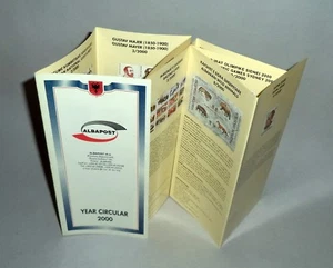 Year Circular 2000 of Stamps from Albania. Rare booklet in English language. - Picture 1 of 2