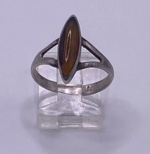 Sterling Silber 925 Bernstein Ring Gr. 7,75 - Bild 1 von 6