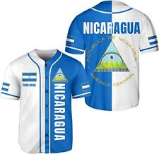 Personalized Nicaragua Baseball Jersey, Custom Nicaragua Baseball Jersey for Men