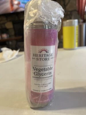 Heritage Store овощной глицерин успокаивающий увлажняющий крем 8 унций веганский и без жестокости - Изображение 1 из 2