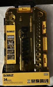DeWalt 34pc Socket Set 1/4” & 3/8” Drive  - Bild 1 von 2