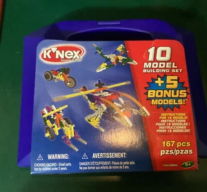K'NEX Building System 10 Model Building Set - 5 Bonus Models - 167 Pieces - Picture 1 of 4