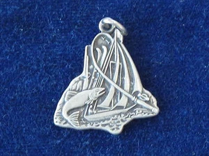 Michigan Sports Winter Wasser Wunderland Sterlingsilber Anhänger oder Charm B7224 - Bild 1 von 2