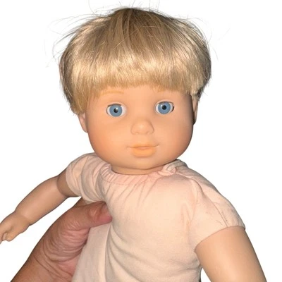 American Girl Bitty Baby Twin Boy Blonde Blue Eyes Nude Collectible Popular Doll - Image 1 of 4