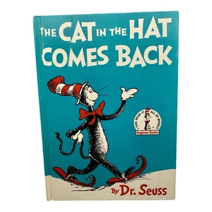 Rare Vintage The Cat in the Hat Comes Back (1st Edition) Dr Seuss (1958) GC - Foto 1 di 10