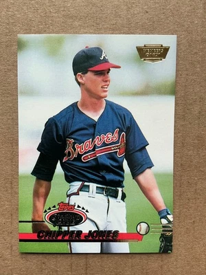 1993 Stadium Club Rare Members Only Baseball Card #638 CHIPPER JONES   Rookie - Image 1 of 2