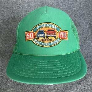 VTG 90s Ford F150 F-Series 50 Years Men’s Trucker Hat SnapBack Green 1948 - 1998 - Picture 1 of 10