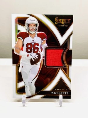 2022 Select Zach Ertz Select Swatches White Prizm Jersey /75 Cardinals - Image 1 of 3