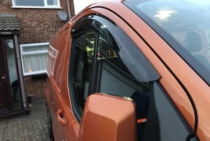 Tinted Acrylic Window Deflectors For Ford Transit Tourneo Custom 2013 - 2018 Van - Picture 1 of 12