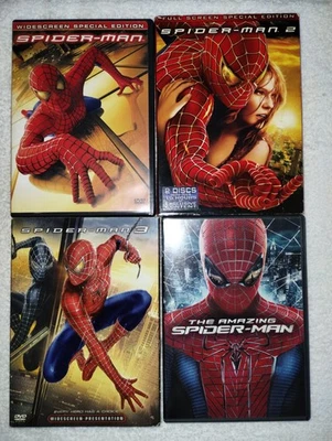Spiderman 1-3 Toby MaGuire trilogy The Amazing Spider-Man Andrew Garfield - Image 1 of 4
