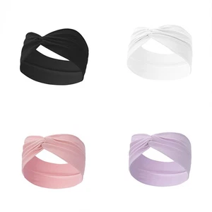 Women Turban Hairband Twist Knitted Elastic Headband Hair Bands Makeup Wide - Picture 1 of 18