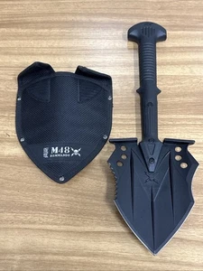 United Cutlery M48 Kommando Black Stainless Camping Survival Tool Shovel 2979 - Picture 1 of 9