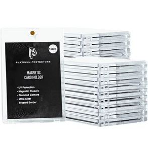 Magnetic Card Holder for 130pt Trading Cards One Touch Fit Clear UV Protection - Picture 1 of 5