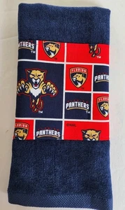 FLORIDA PANTHERS GOLF TOWEL 11” X 18” w/HOOK and GROMMET - Picture 1 of 2
