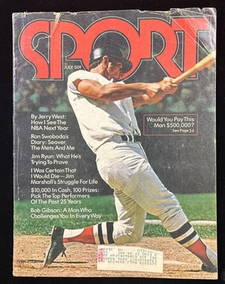 July 1971 Sport Magazine Carl Yastrzemski On Cover Boston Red Sox - Image 1 of 4