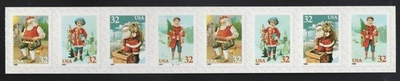 SCOTT#3014-3017, 32c SANTA, PNC8, PLT.#V1111.  VF & NH. - Image 1 of 2